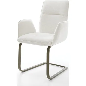 Jídelní židle DELIFE Jídelní židle Vinja-Flex bouclé měkký béžová jídelní židle plochý titanová barva