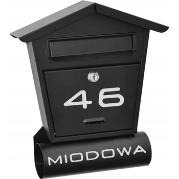 Poštovní schránka Poštovní schránka s tubusem na noviny Roman černá