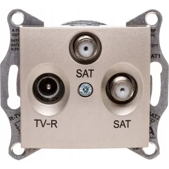 Elektrická zásuvka Anténní zásuvka nástěnná Schneider Electric béžová