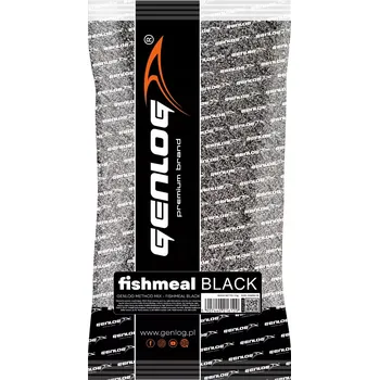 Návnadová surovina GENLOG Method Mix Návnada - Rybí moučka Černá 1kg