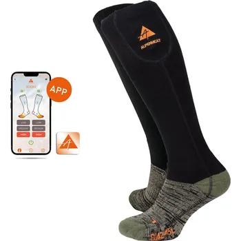 Pánské oblečení Vyhřívané ponožky Alpenheat Fire-Socks - ovládání přes aplikaci XL