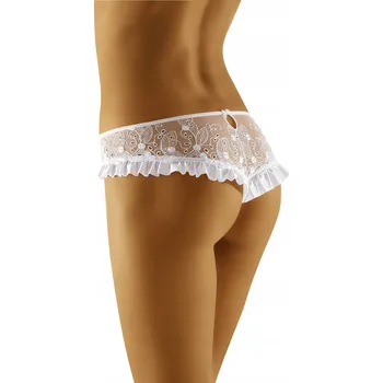 Kalhotky Wolbar Chacona Kalhotky Šortkového Střihu Tanga bílé L