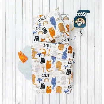 Povlečení Blancheporte Dětské povlečení Minou, bavlna Velikost: napínací prostěradlo 90x190 cm