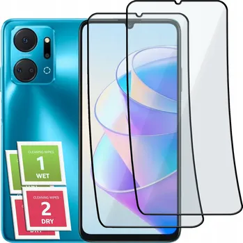 Pouzdro na mobilní telefon 2x HYBRIDNÍ SKLO PRO HONOR X7A NA CELÝ EKRÁN KERAMICKÉ 9D