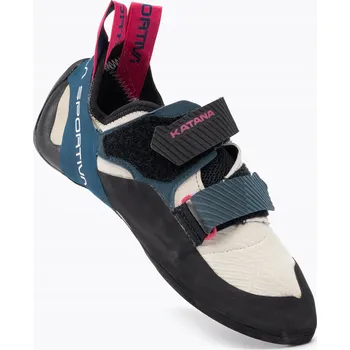 Lezečky Dámské lezečky La Sportiva Katana Women bílá/modrá, velikost 35,5