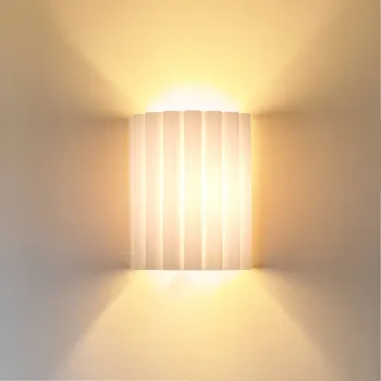 Osvětlení Duolla Nástěnné světlo Aria, bílé, mikrovlákno, E27 bílá 1 x 15 W LED - Doprava zdarma