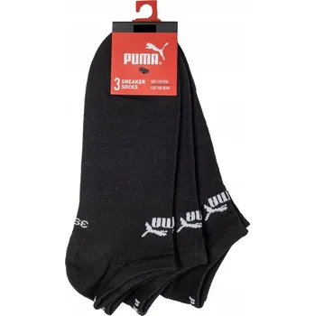 Pánské ponožky Ponožky pánské Puma kotníkové ponožky černé 35-38 3 ks