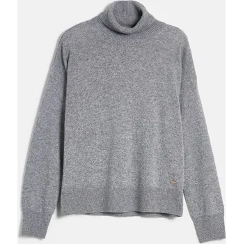 Dámský svetr ROLÁK WOOLRICH COMFORT WOOL CASH TURTLENECK GREY MELANGE