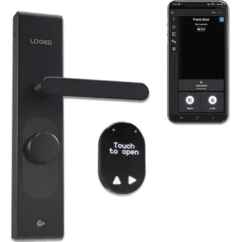chytrý zámek Shelly LOQED Smart Lock chytrý elektronický zámek dveří černá (8719326820194)