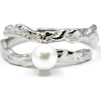 Prsten Stříbrný prsten s perličkou Opheliane