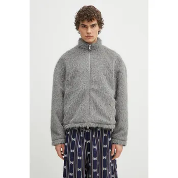 Pánská větrovka Bunda MKI MIYUKI ZOKU Faux Alpaca Track Jacket, XL, šedá, 09X