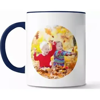 Sablio Hrnek s vlastním potiskem, modrým vnitřkem a uchem: 300 ml