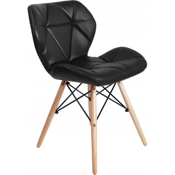 Jídelní židle Židle eHokery umělá kůže černá 1 ks