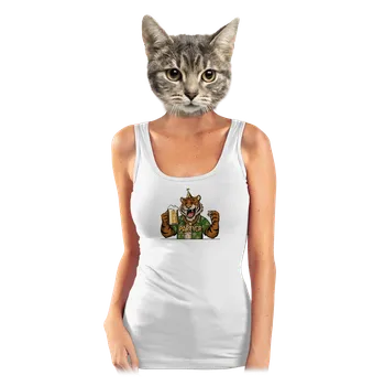 Bastard Pártygr dámské tílko klasické White