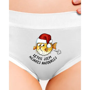 Souprava dámského spodního prádla Bastard Jsem nafouklej dámské kalhotky White