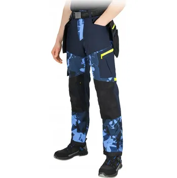 Pánské kalhoty Ochranné kalhoty do pasu, dlouhý softshell LH HAGA-T GNY vel. 46