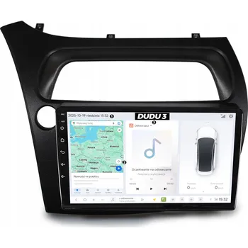 Autorádio AUTORÁDIO S NAVIGACÍ HONDA CIVIC UFO 2006-2012 ANDROID DUDU3 QLED 4/64 GB