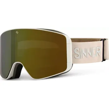 Lyžařské brýle Sinner AURA M LT GRY D FL GD MR VT+DB PNK UNI šedá