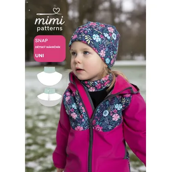 Nákrčník Dětský střih v el. formátu, Nákrčník, Snap - ONE SIZE (A2) profi tisk