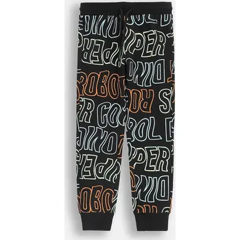 Chlapecké kalhoty Dětské tepláky s bavlnou Coccodrillo ZC5122701XBK černá 99X, vel. 98