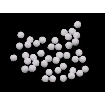 Bambulka mini Ø8 mm, velké, 1 bílá