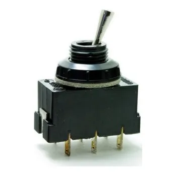 vypínač Vypínač Desko 3336-62890 páčkový vestavný 4A 250V černá matice