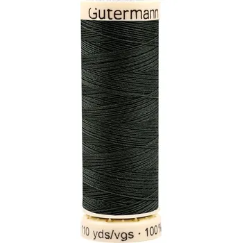 Nit Polyesterové nitě návin 100 m Gütermann univerzální, střední, 766 zelenočerná