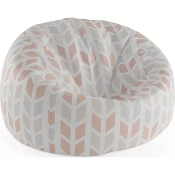 Sedací pytel Sablio Sedací vak Cocoon Světlé kosodélníky - 75 x 45 x 35 cm