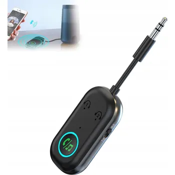 Síťový prvek Audio Vysílač a Přijímač 2v1 Mini Jack 3,5mm Aux Bluetooth BT 5.0