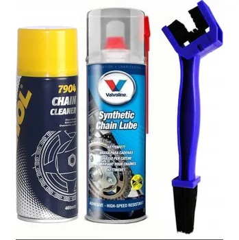 Dárek pro motorkáře: Čistič řetězu Mannol + Mazivo + Kartáč
