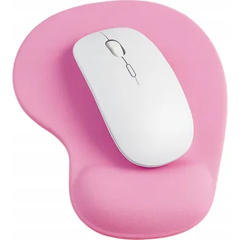 Podložka pod myš Podložka Pod Myš na stůl protiskluzová ergonomická s opěrkou zápěstí růžová