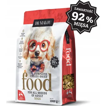 Krmivo pro psa Kachna s králíkem 1 kg Lyofilizované krmivo pro dospělé psy