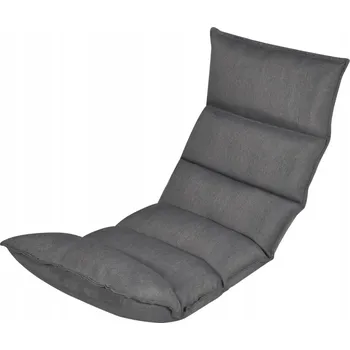 Zahradní lehátko Lehátko šedé 130 x 50 x 13 cm, nastavitelné, materiál: polyester 100%