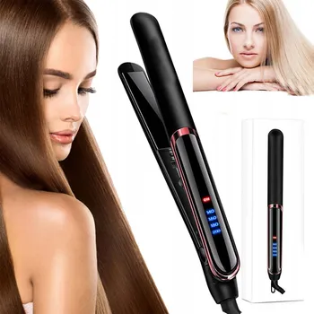 Žehlička na vlasy ŽEHLIČKA NA VLASY NA VLASY KERAMICKÁ LCD DISPLEJ 2V1 KULMA