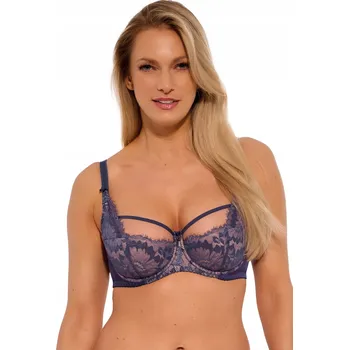 Dámské spodní prádlo Gaia podprsenka s polovyztuženými košíčky šedá velikost 70J