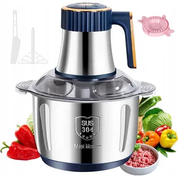 Kuchyňský mlýnek ELEKTRICKÝ SEKÁČEK POTRAVIN / KRÁJEČ NA ZELENINY, MASO A POTRAVINY, 5 L, 500 W