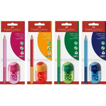 Grafitová tužka GRAFITOVÁ TUŽKA Grip 2001 S OŘEZÁVÁTKEM A GUMOU FABER-CASTELL