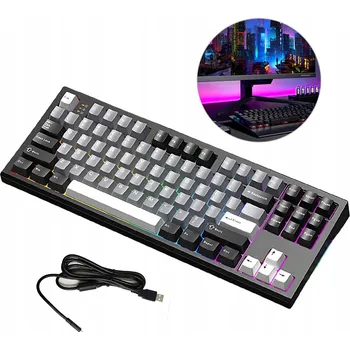 Klávesnice MECHANICKÁ KLÁVESNICE S87 WIND SPIRIT KABELOVÁ / BLUETOOTH / 2.4 GHZ ČERNÁ