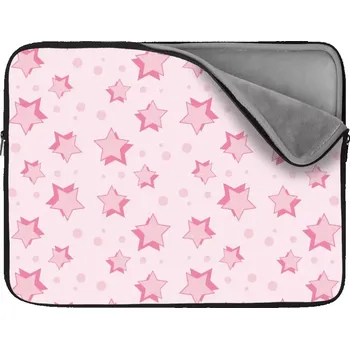pouzdro na notebook Sablio Obal na notebook Růžové hvězdy - 13"