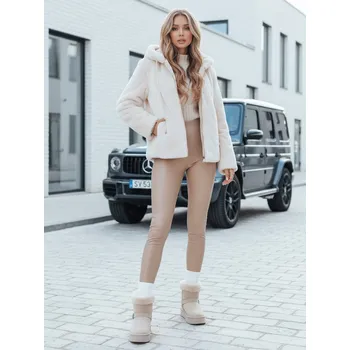 Dámský kabátek ELMIRIS Dstreet TY4994 Barva: Béžová, Velikost: L