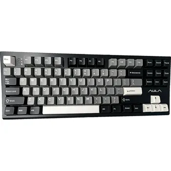 Klávesnice MECHANICKÁ KLÁVESNICE S87 PRO 2.4G BT USB ČERNÁ LED HERNÍ