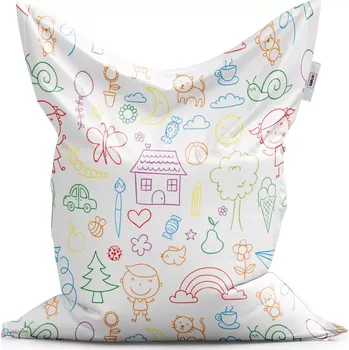 Sedací pytel Sablio Sedací vak Classic Barevná školka - 150x100 cm