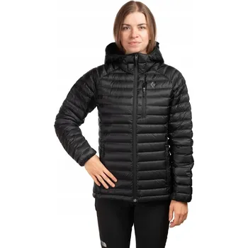 Moto oblečení BLACK DIAMOND Dámská péřová bunda Deploy Down 1.0 Hoody Women černá, velikost S