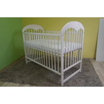 Dětská postýlka Postýlka Oskar 120/60 cm - bílá