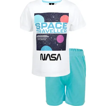 Dívčí pyžamo PYŽAMO NASA Erve 39232 bílo - tyrkysové Velikost: 92