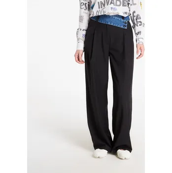 Dámské kalhoty Kalhoty Desigual Tailored Pants Combined Black XS