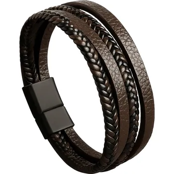 Náramek Kožený náramek hnědý