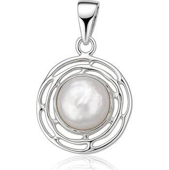 Přívěsek Stříbrný přívěsek s perlou White Harmony
