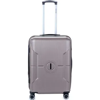 Střední cestovní kufr Worldline 635A zlatá/champagne