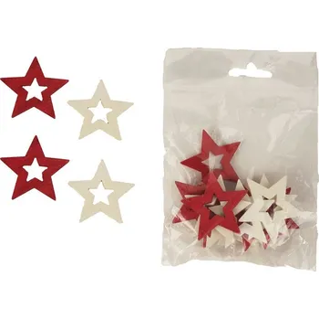 Vánoční dekorace Hvězda 12 ks D2700